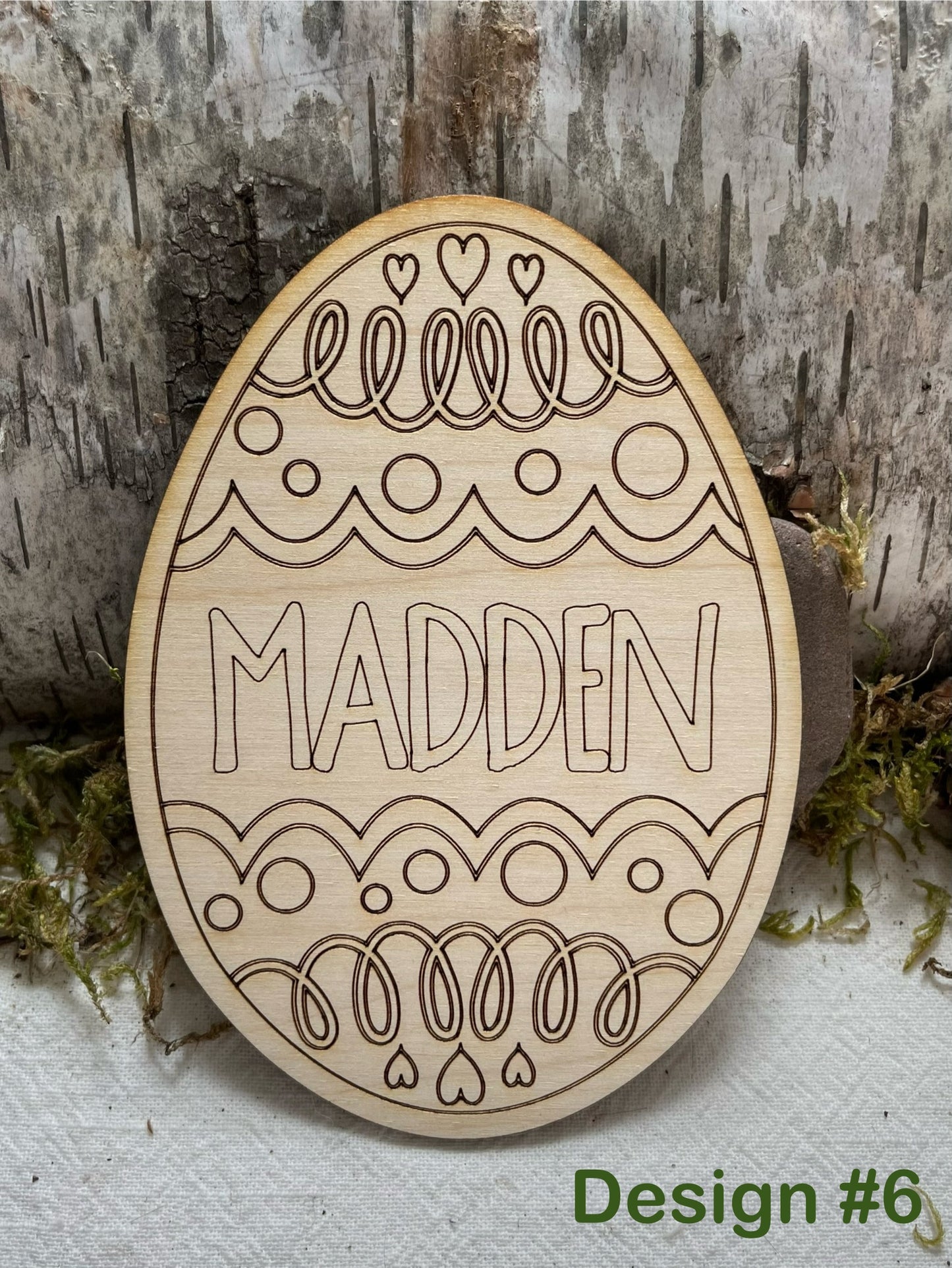 Personalized Wood Easter Egg Craft Kit