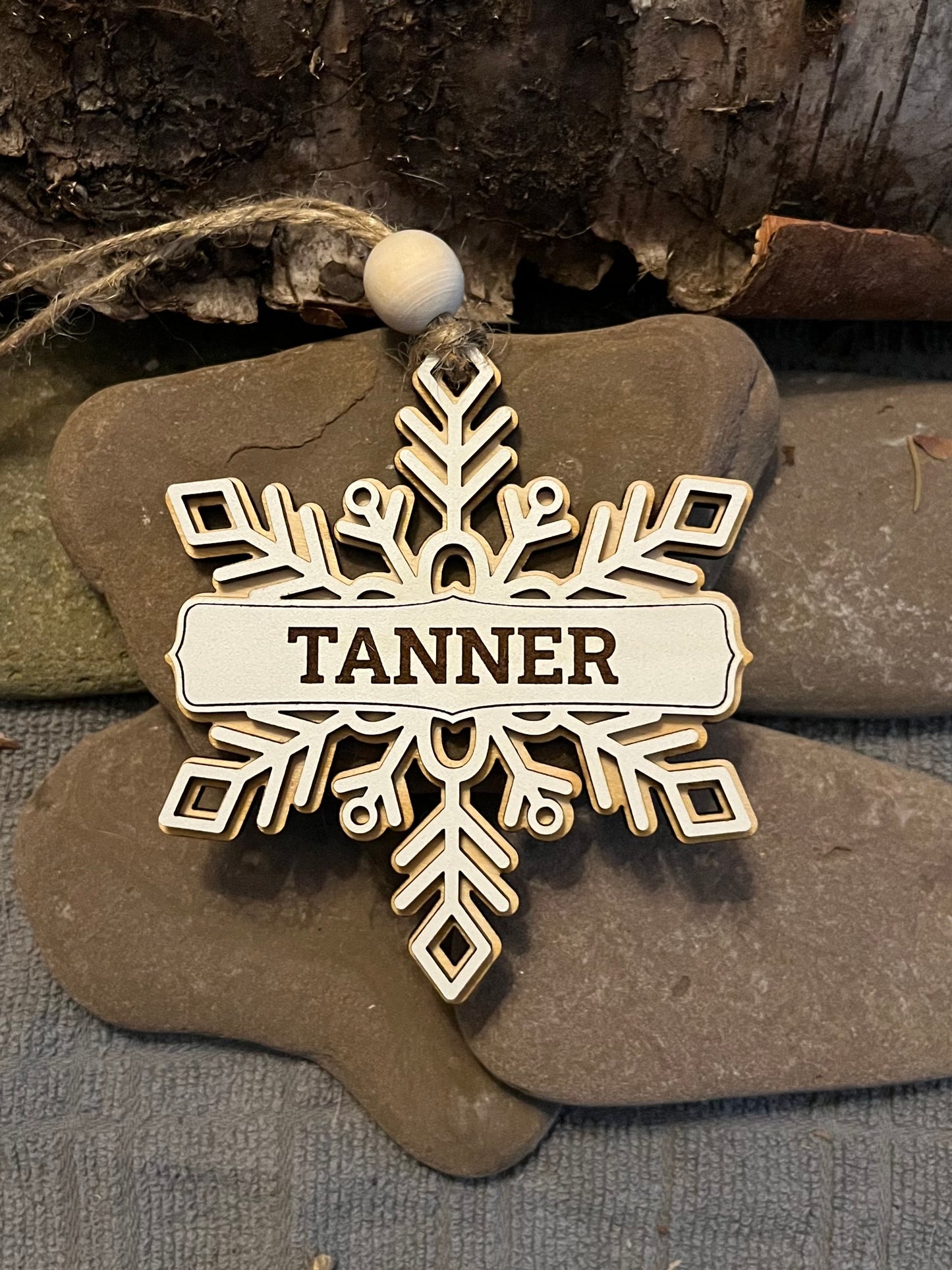 Ornament, Personalized Snowflake