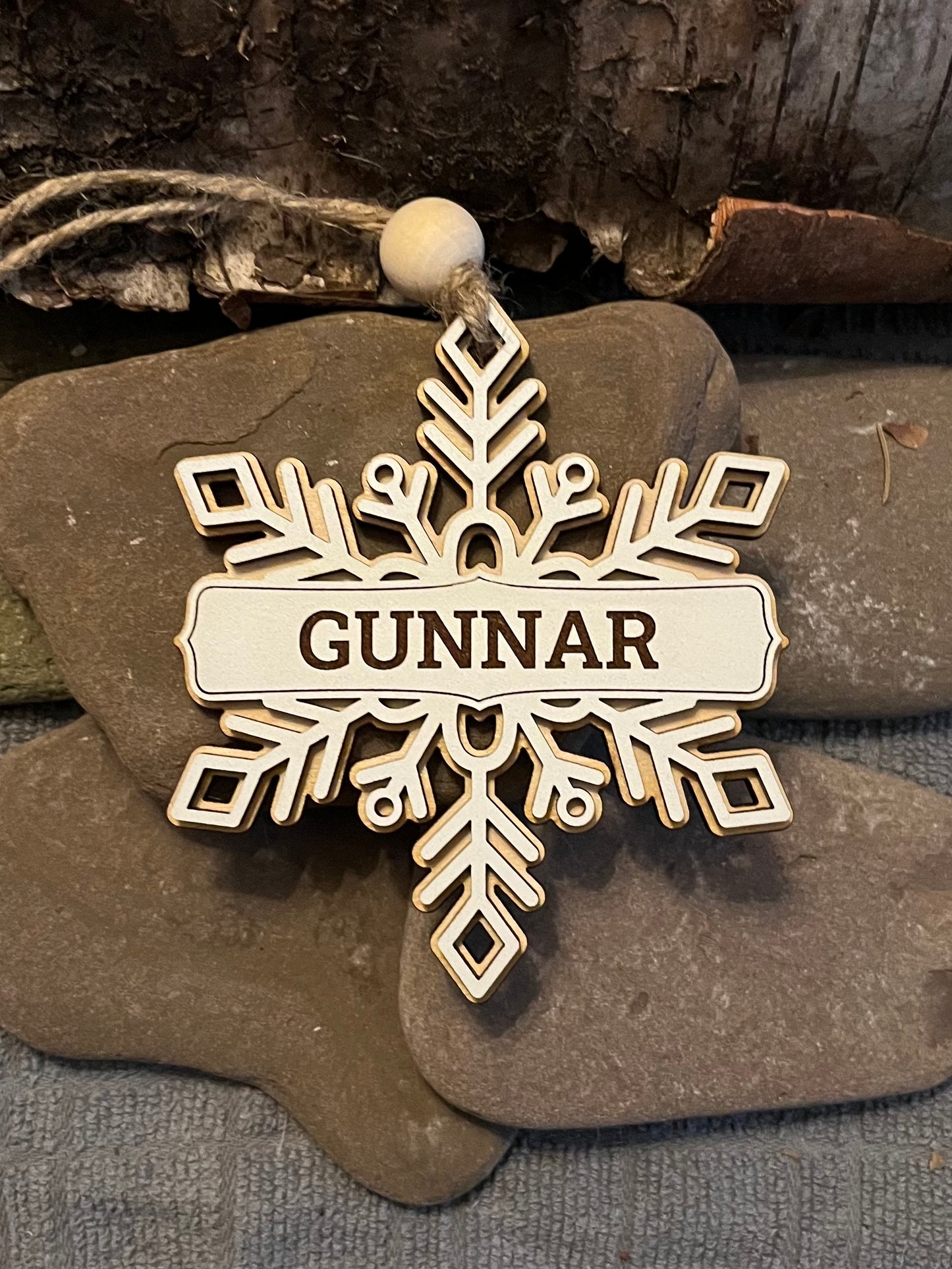 Ornament, Personalized Snowflake