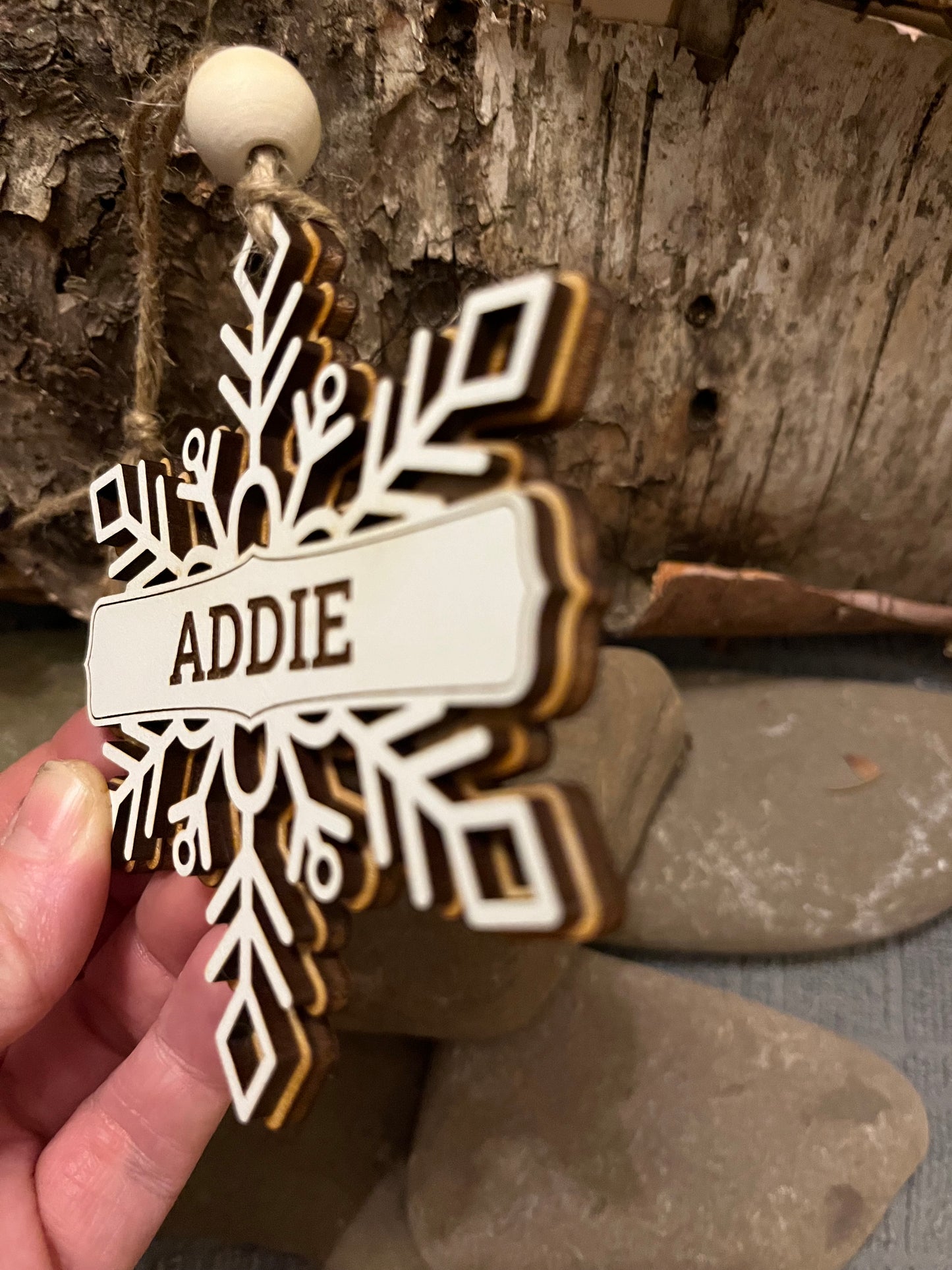 Ornament, Personalized Snowflake