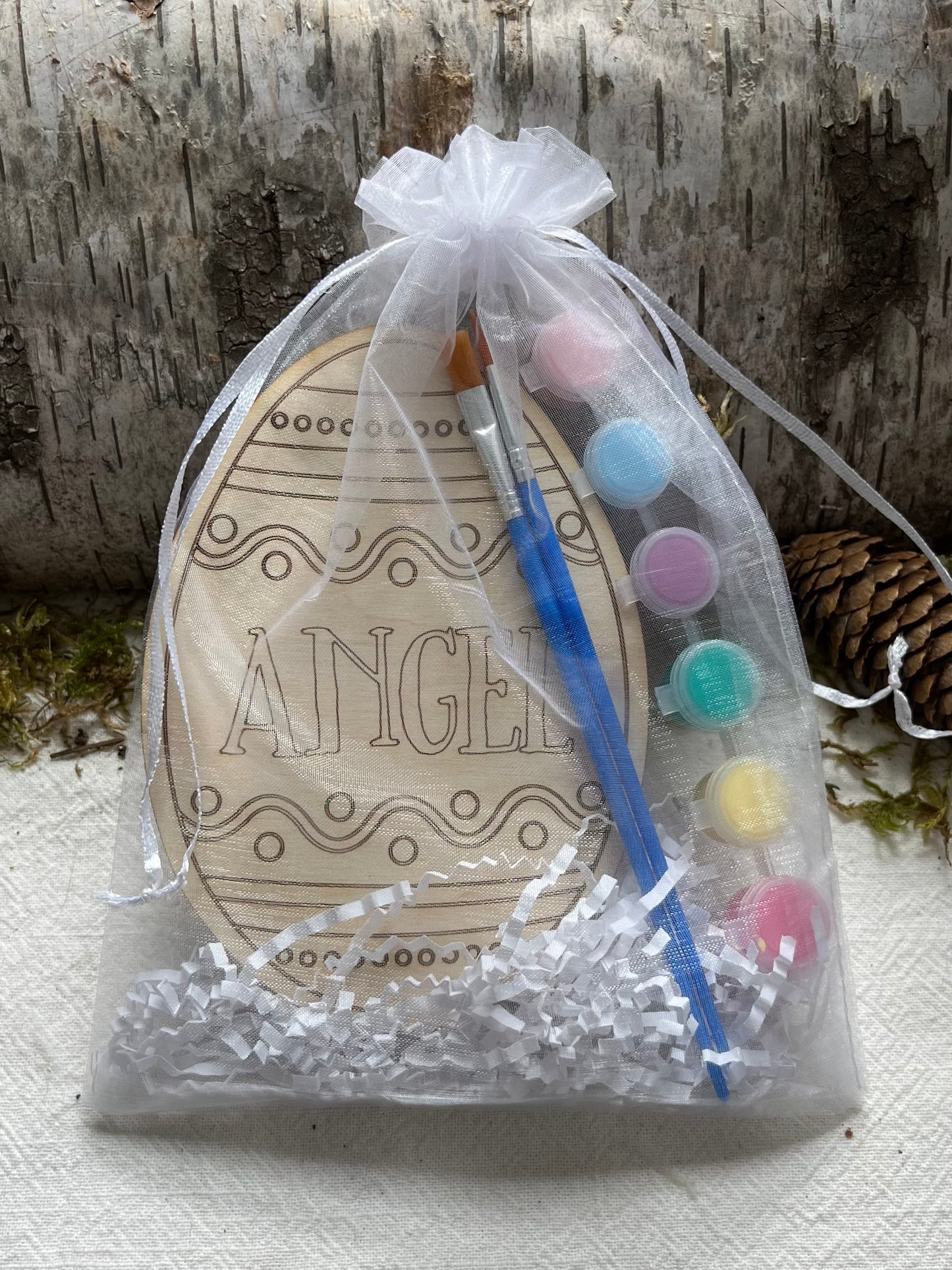 Personalized Wood Easter Egg Craft Kit