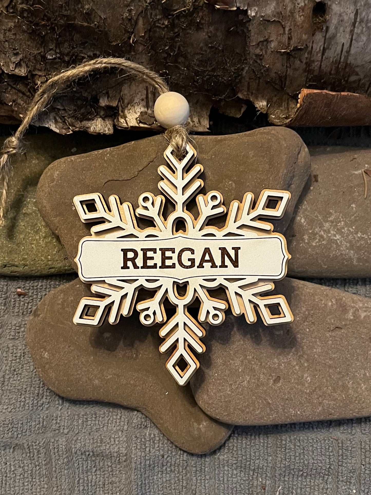 Ornament, Personalized Snowflake